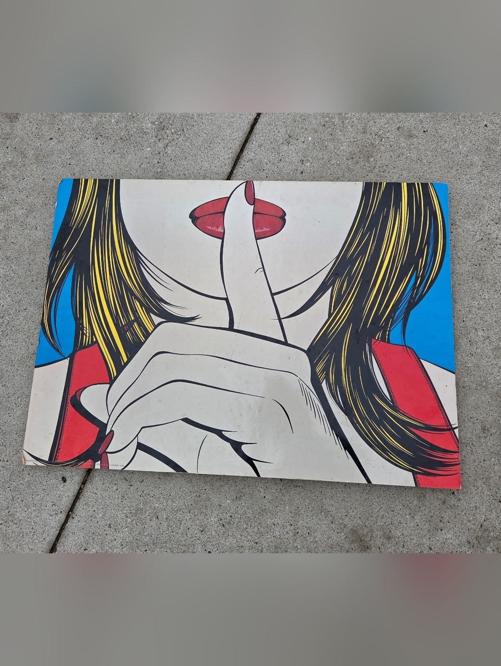 Vintage 1999 IKEA SOLMYRA "Sssshhh" Pop Art Print by Deborah Azzopardi